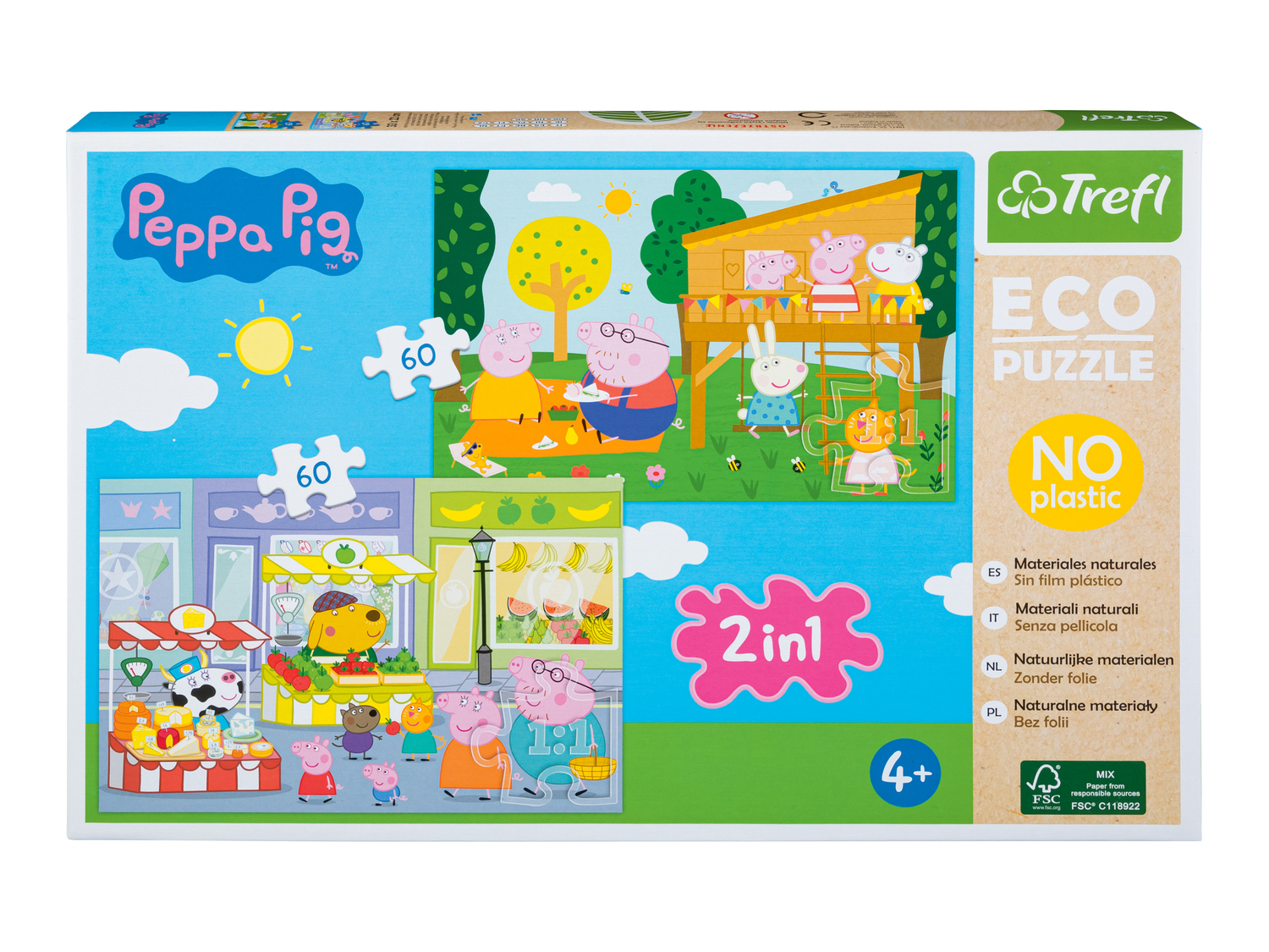 Puzzle 2 in 1 Avengers, Peppa Pig, Sam il Pompiere, Paw Patrol Trefl, prezzo 3.49 ...