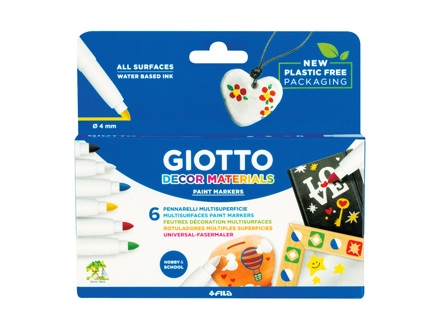 Pennarelli per decorare o per tessuti Giotto, prezzo 5.99 €
6 o 8 pezzi
Caratteristiche
...
