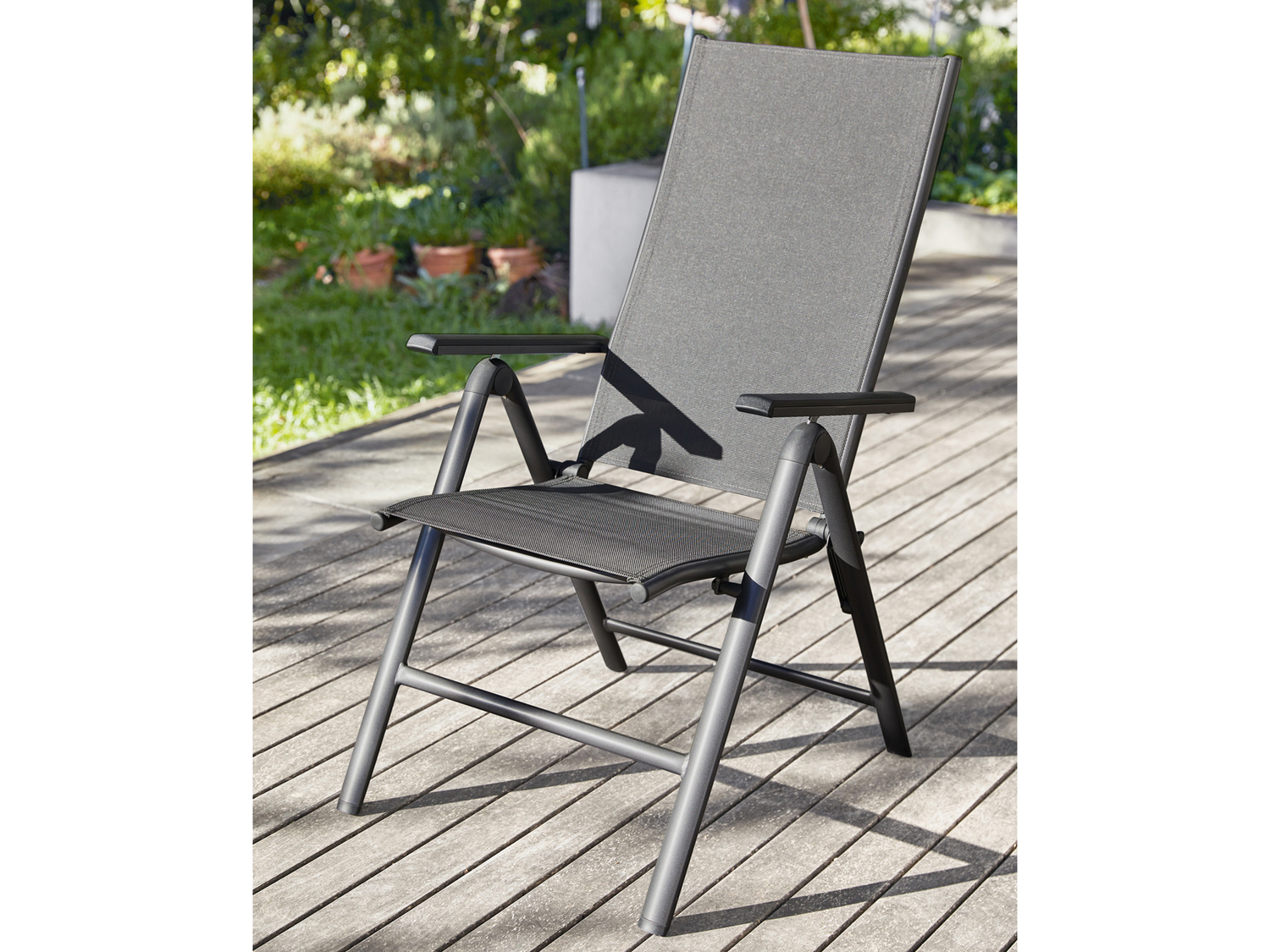 Sedia pieghevole da giardino Livarno, prezzo 49.00 €
- Schienale regolabile ...