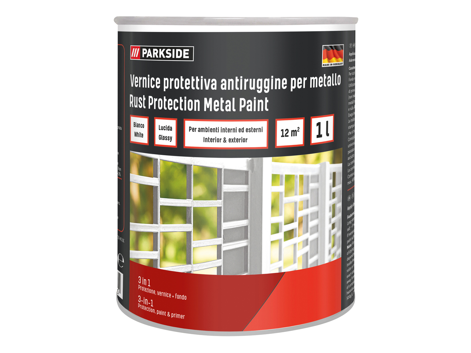 Vernice protettiva antiruggine per metallo Parkside, prezzo 8.99 €
1 ...