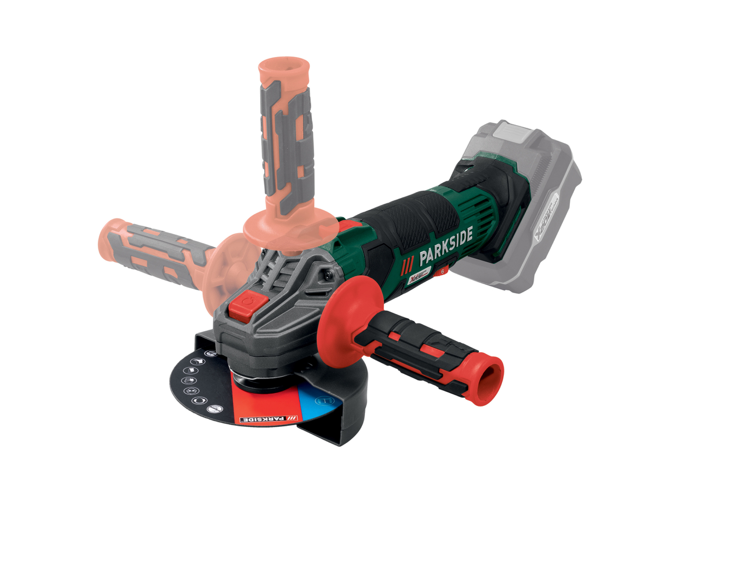 Smerigliatrice angolare ricaricabile Parkside, prezzo 49.00 &#8364; 
Prodotto ...