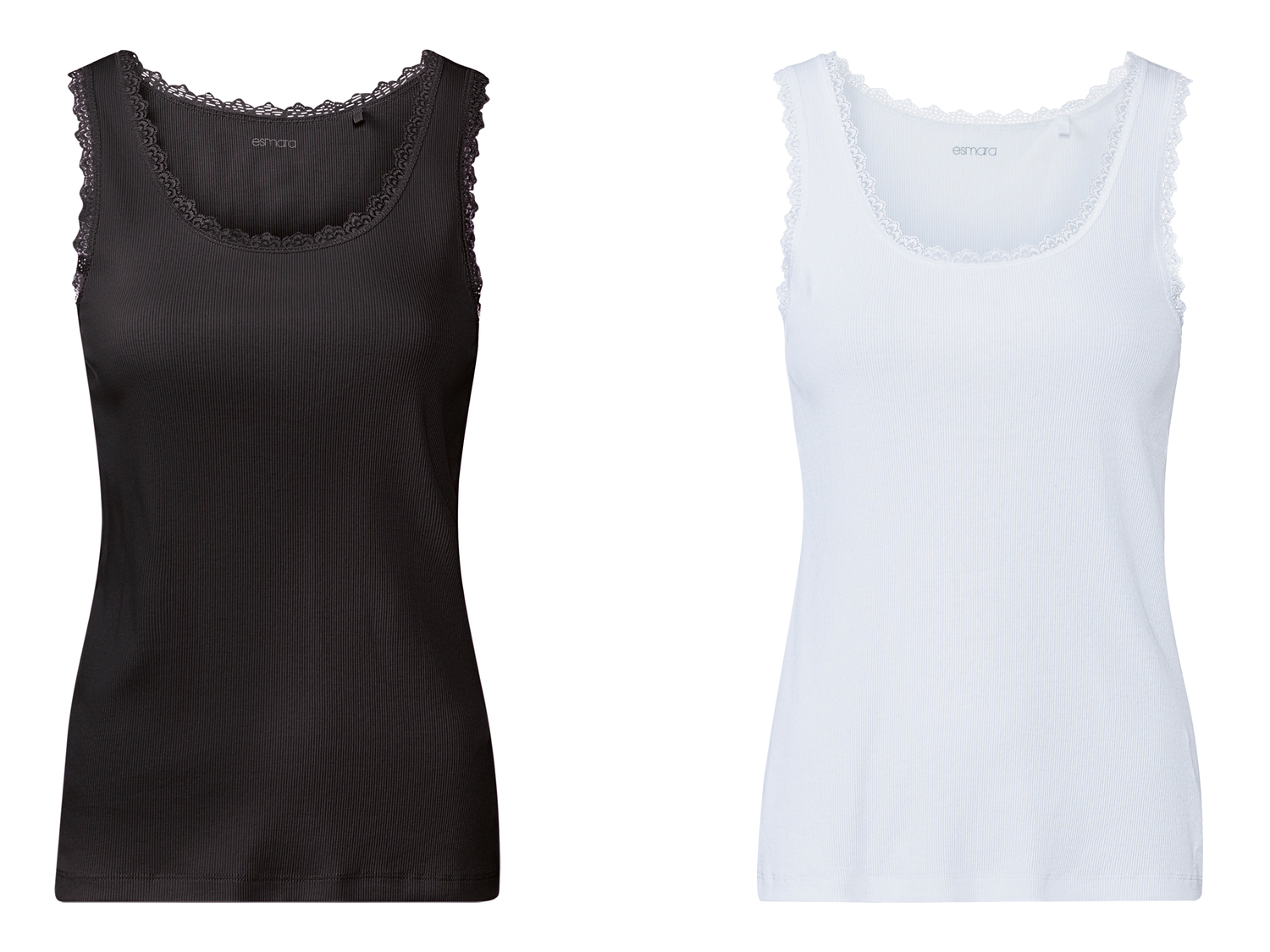 Canotta da donna con pizzo Esmara, prezzo 6.99 €
2 pezzi - Misure: S-L
Taglie ...