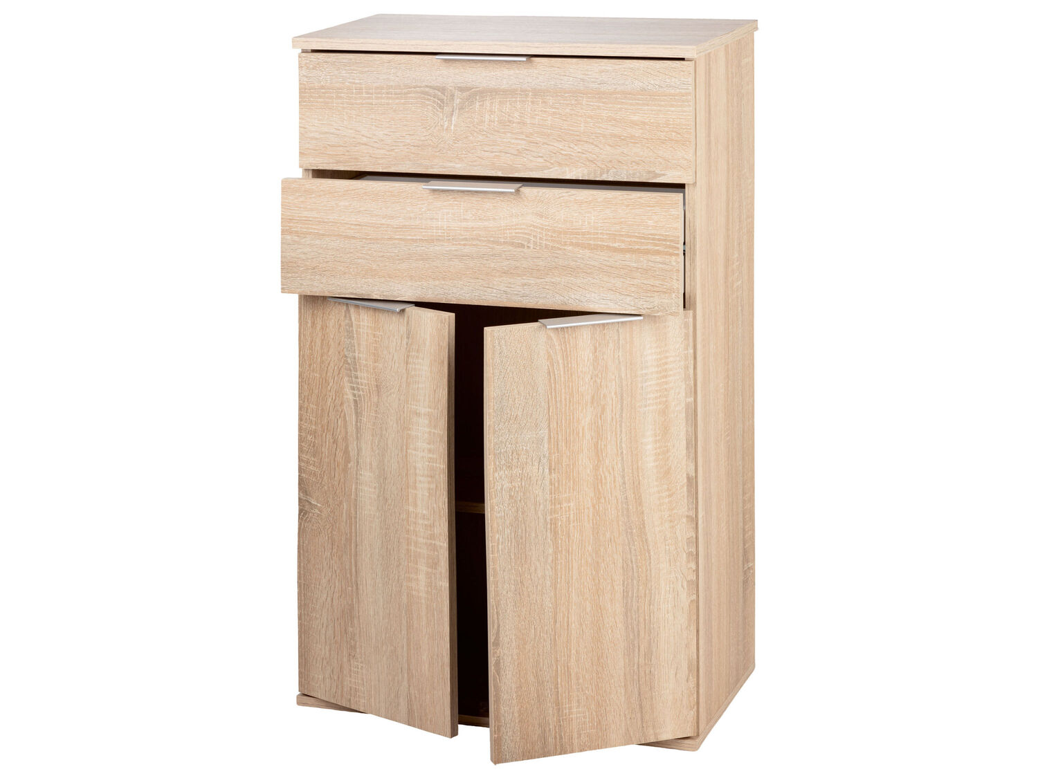 Mobiletto con 2 cassetti e 2 ante Livarno, prezzo 49.00 €
Color rovere ...