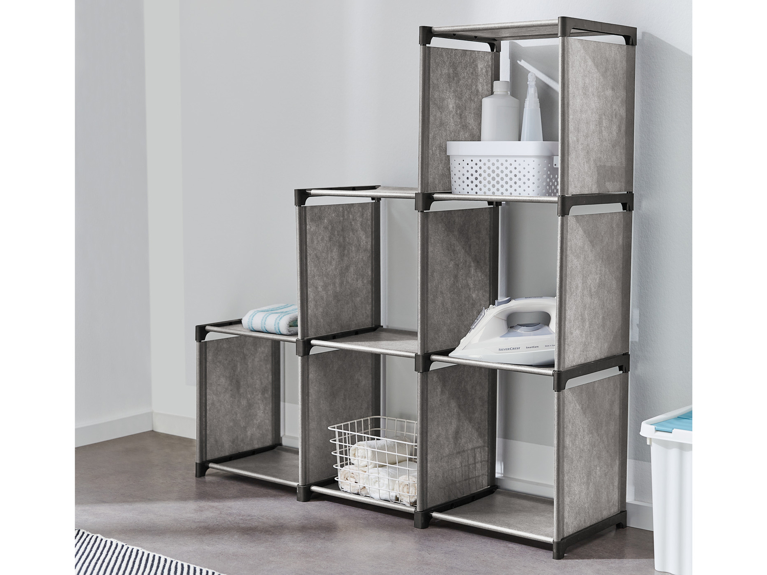 Scaffale modulare a cubi Livarno, prezzo 19.99 €
- Con 6 scomparti aperti
- ...