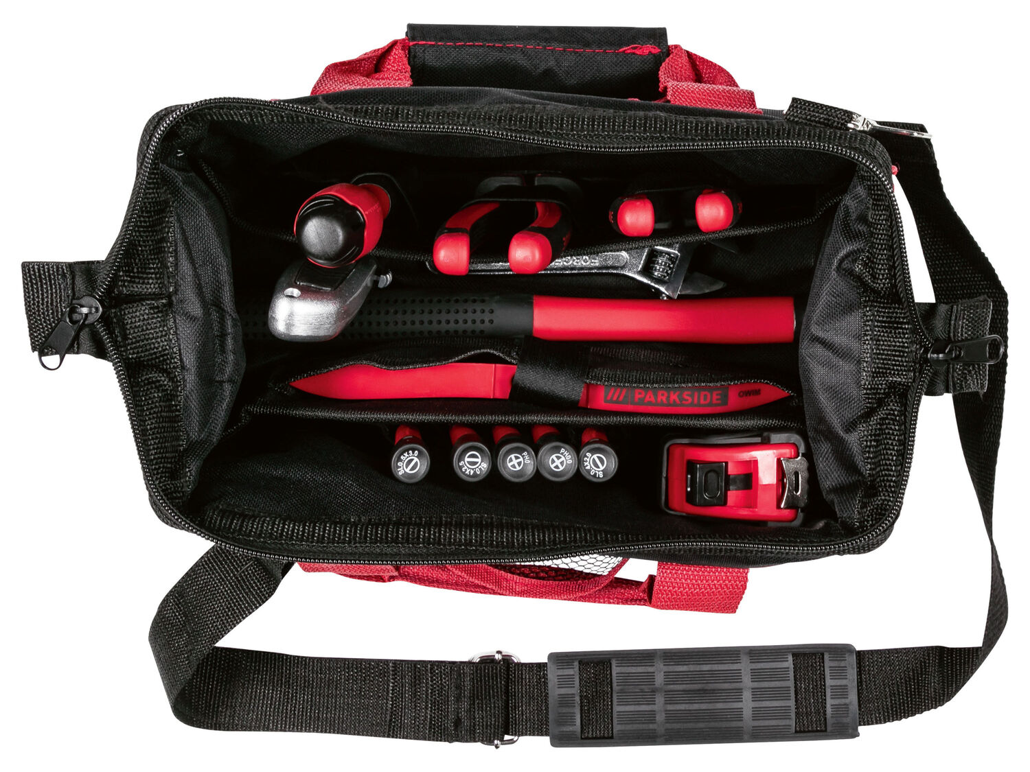 Borsa con attrezzi da lavoro Parkside, prezzo 24.99 €
23 pezzi
In dotazione:
- ...