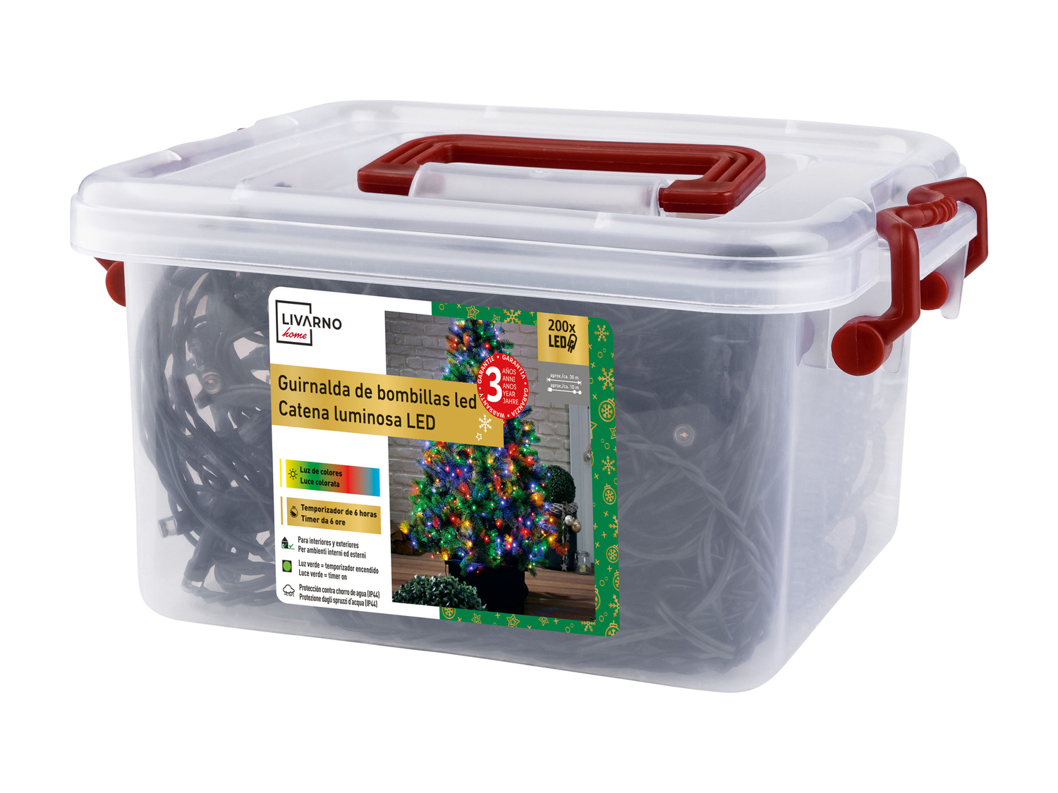 Catena luminosa 180 o 200 LED Livarno, prezzo 14.99 €
- Per ambienti ...