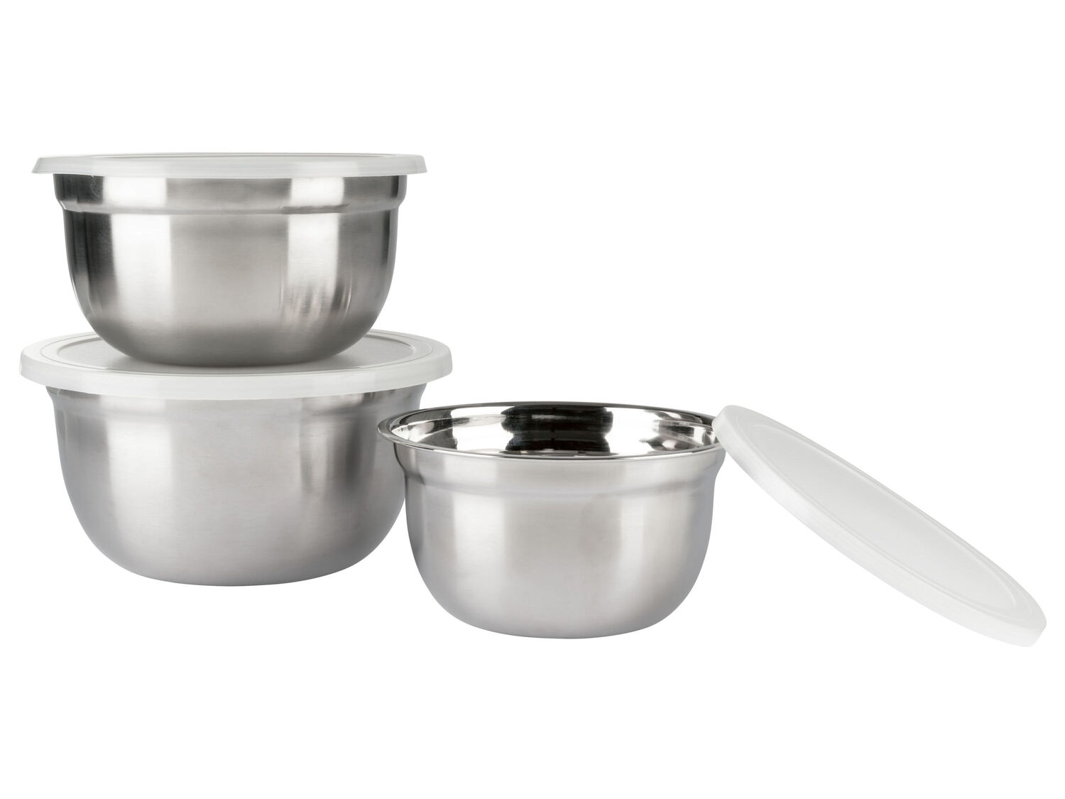 Set ciotole in acciaio con coperchio Ernesto, prezzo 6.99 €
3 pezzi
- ...
