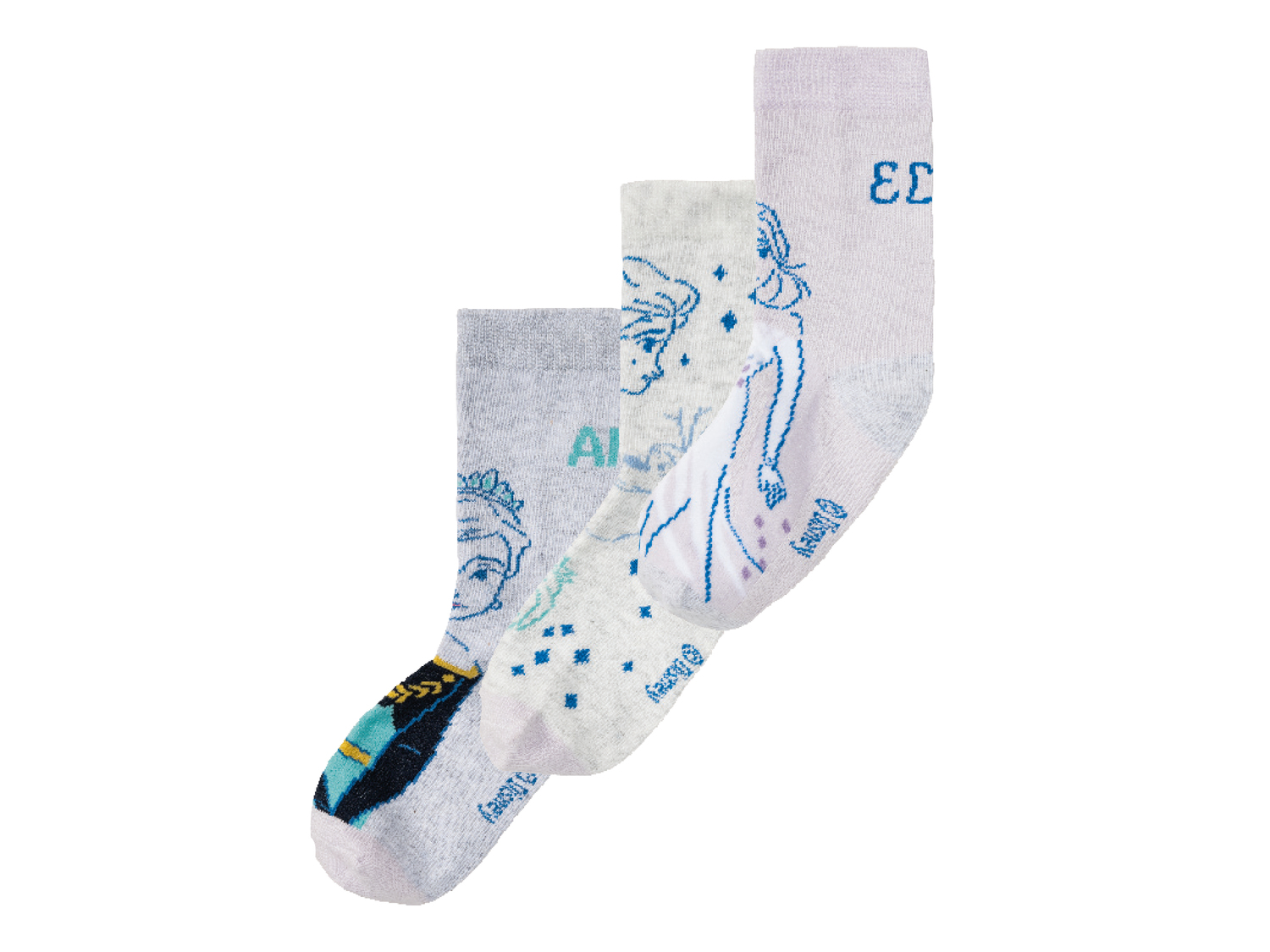 Calzini da bambina Frozen, Il Re Leone, Disney Princess Oeko-tex, prezzo 3.49 € ...