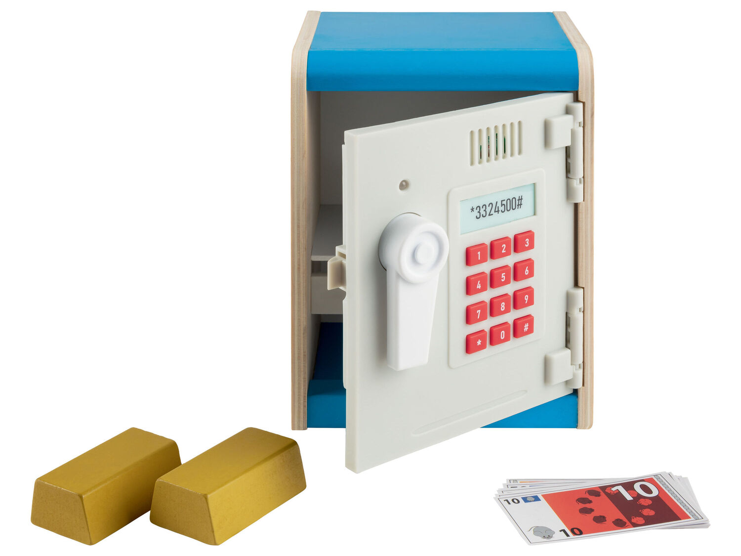 Gioco cassa, bilancia o cassaforte in legno Playtive, prezzo 19.99 €
- ...