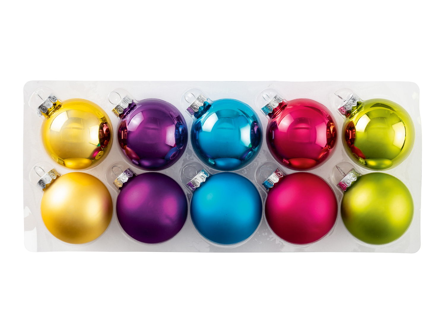 Palline natalizie in vetro Livarno, prezzo 2.49 €
10 o 24 pezzi
- Ø ...