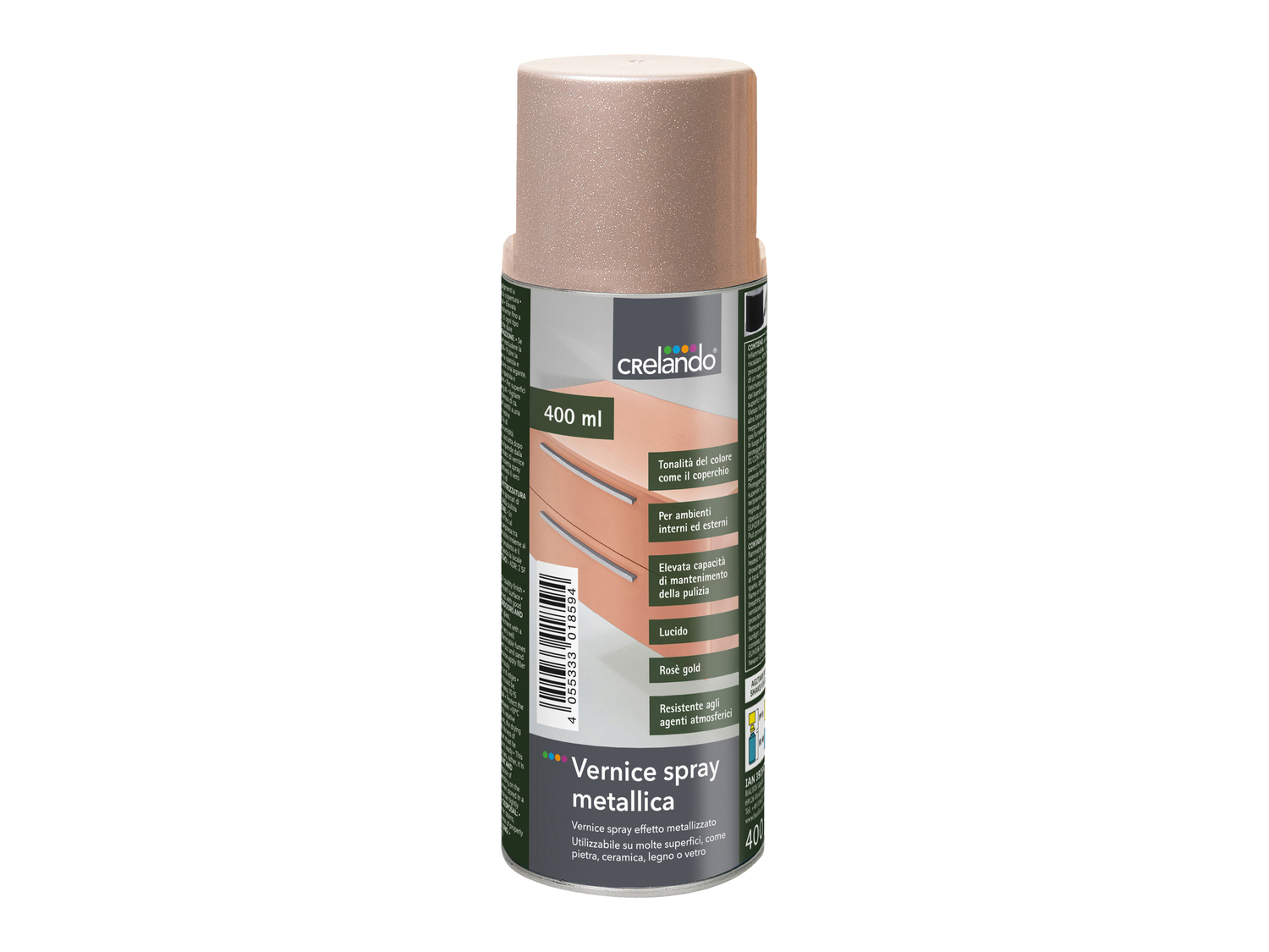 Vernice spray effetto pietra, metallica o argento Crelando, prezzo 3.99 &#8364; ...