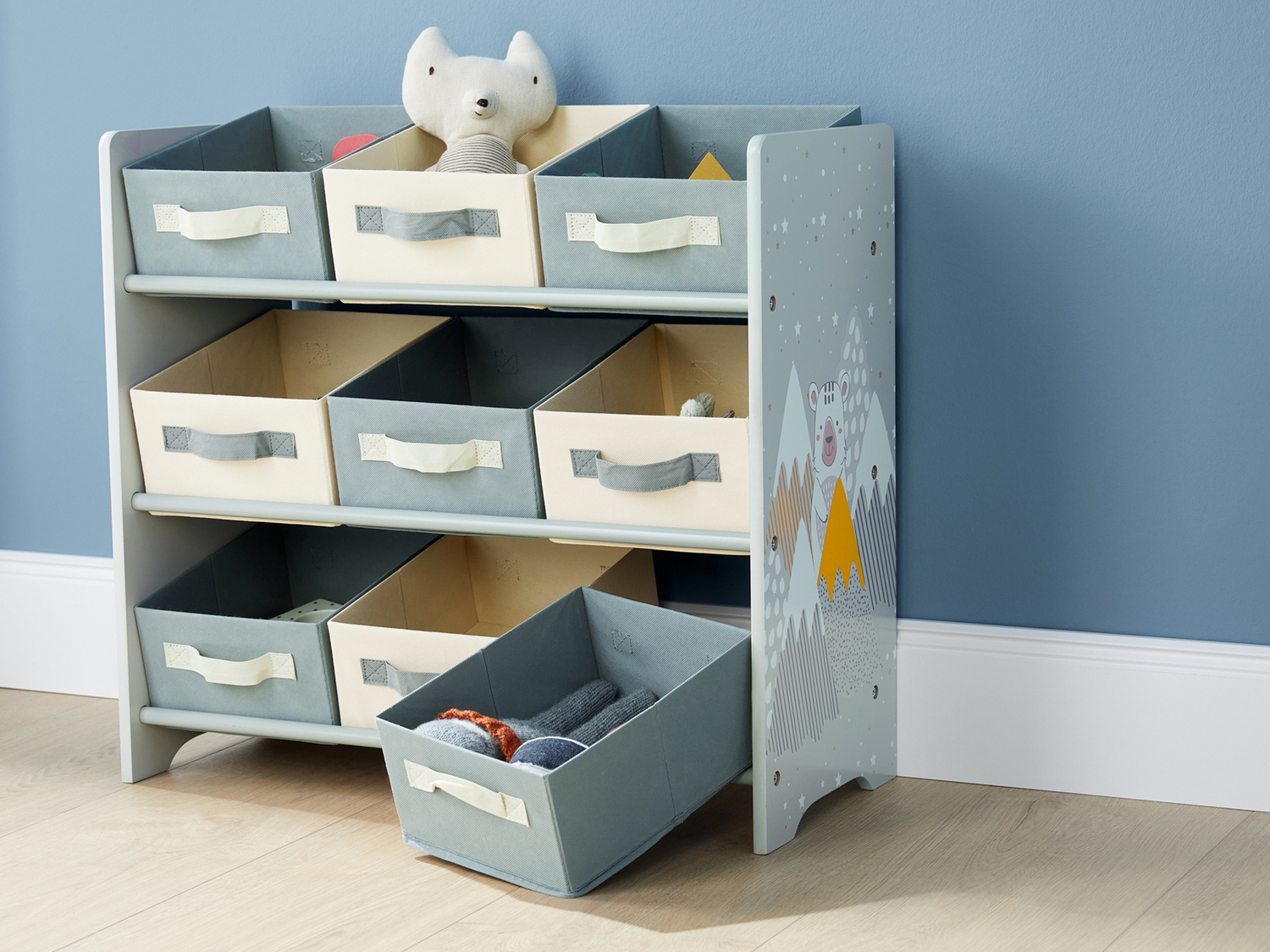 Scaffale portaoggetti per bambini Livarno, prezzo 24.99 €
- 9 scatole ...