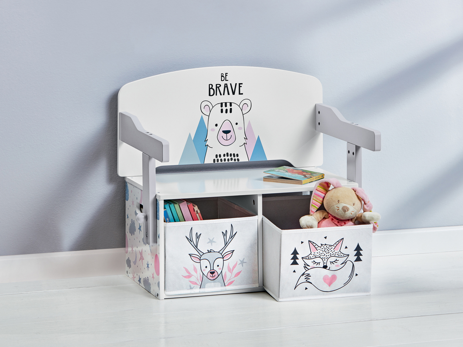 Cassapanca per bambini 2 in 1 Livarno, prezzo 44.00 €
- Lo schienale ...