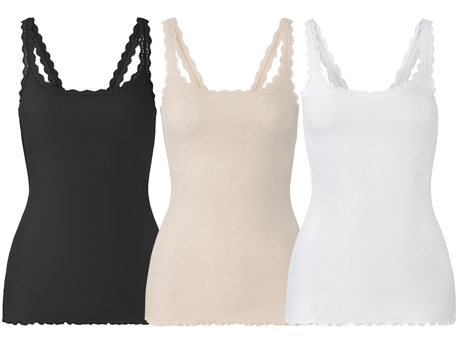 Canotta da donna con pizzo Esmara, prezzo 9.99 €
3 pezzi - Misure: S-L
Taglie ...