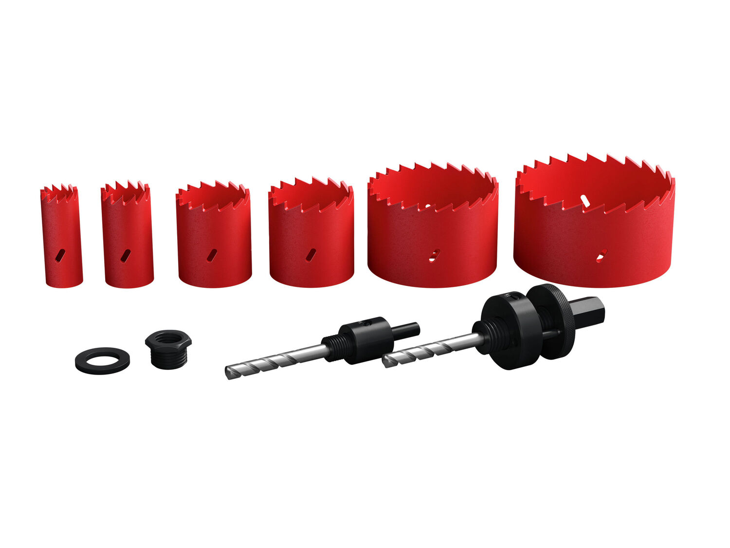 Set frese a tazza Parkside, prezzo 17.99 &#8364; 
9 pezzi 
- Max. profondit&agrave; ...