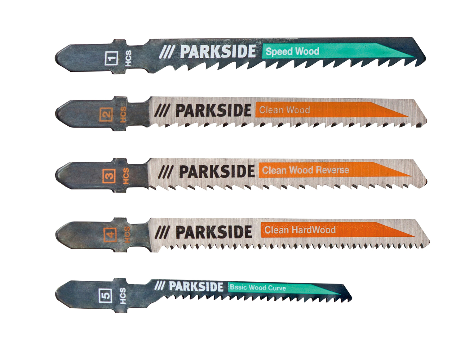 Set lame per seghetto a pendolo Parkside, prezzo 3.99 &#8364; 
5 pezzi 
A scelta ...