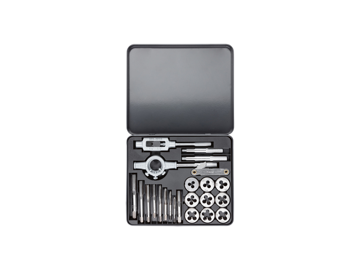 Set maschi e filiere Parkside, prezzo 17.99 €
21 pezzi
- Per filettatura ...