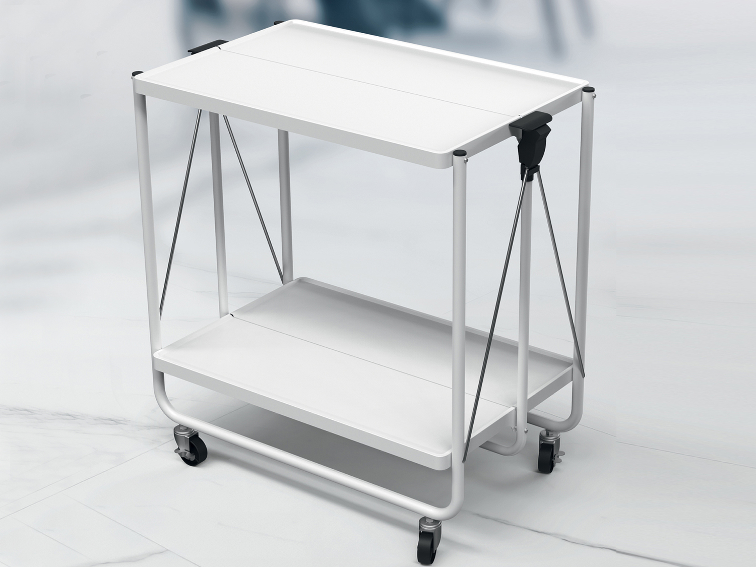 Carrello pieghevole Livarno, prezzo 49.00 €
- 2 ripiani con bordo rialzato
- ...