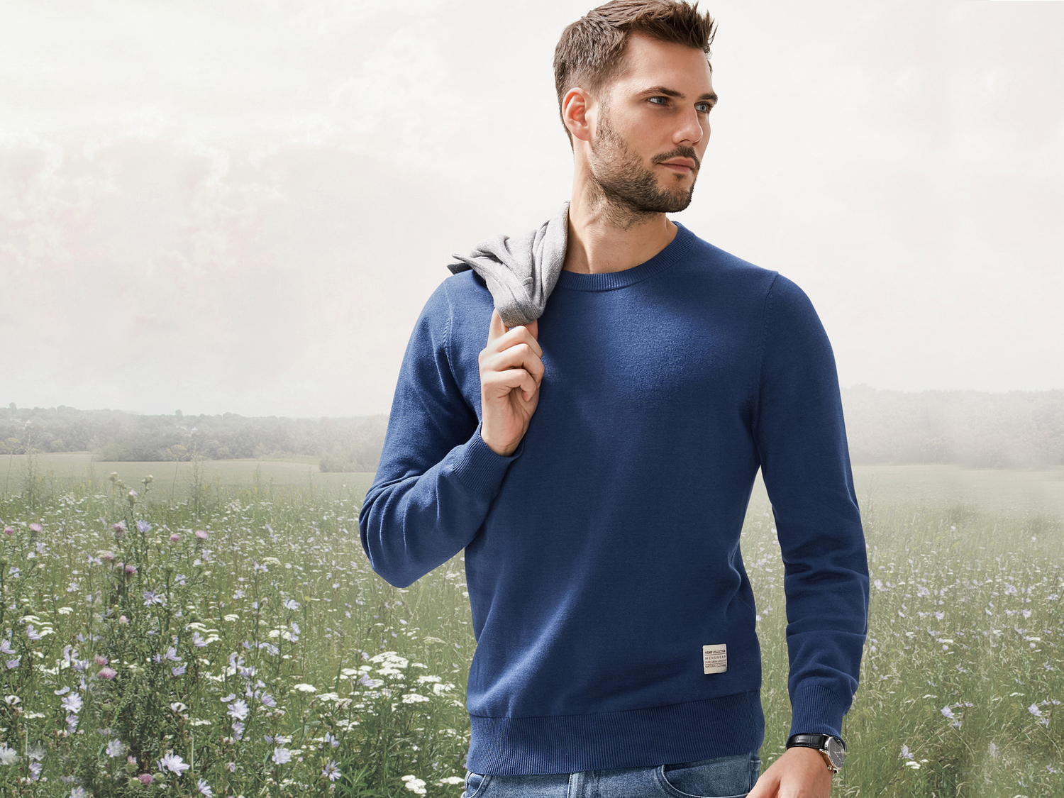 Pullover in canapa da uomo Livergy, prezzo 14.99 €
Misure: S-XL
- Con ...