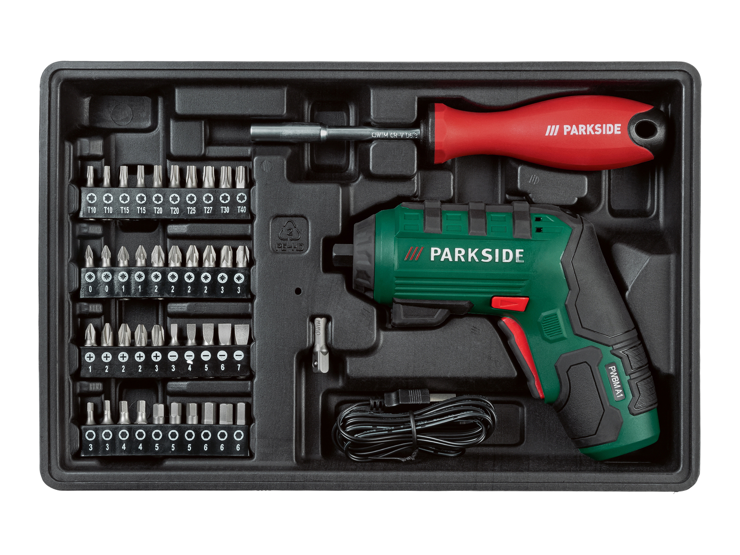 Cassetta degli attrezzi con avvitatore ricaricabile Parkside, prezzo 99.00 € ...