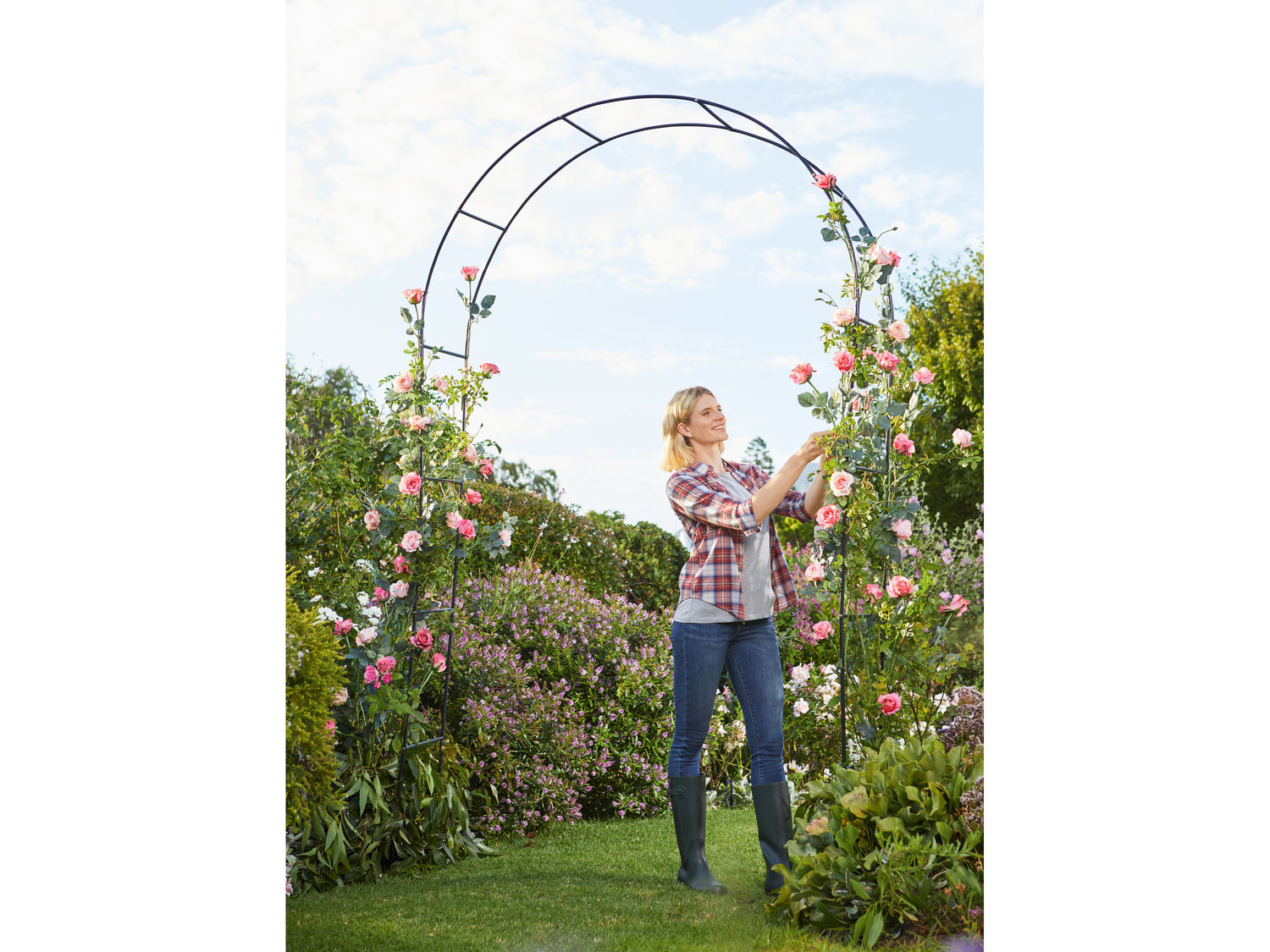 Supporto o arco per rampicanti Livarno, prezzo 11.99 &#8364; 
- Dimensioni arco: ...