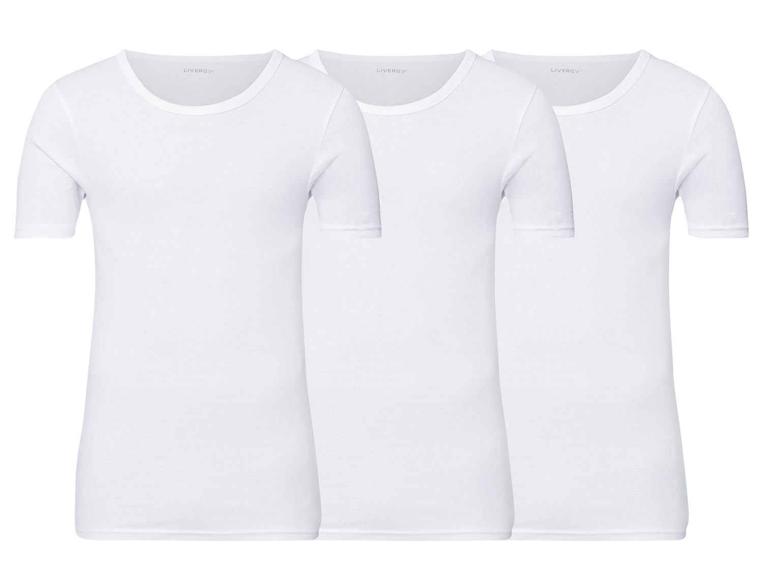 T-shirt intima da uomo Livergy, prezzo 9.99 €
3 pezzi - Misure: M-XL ...