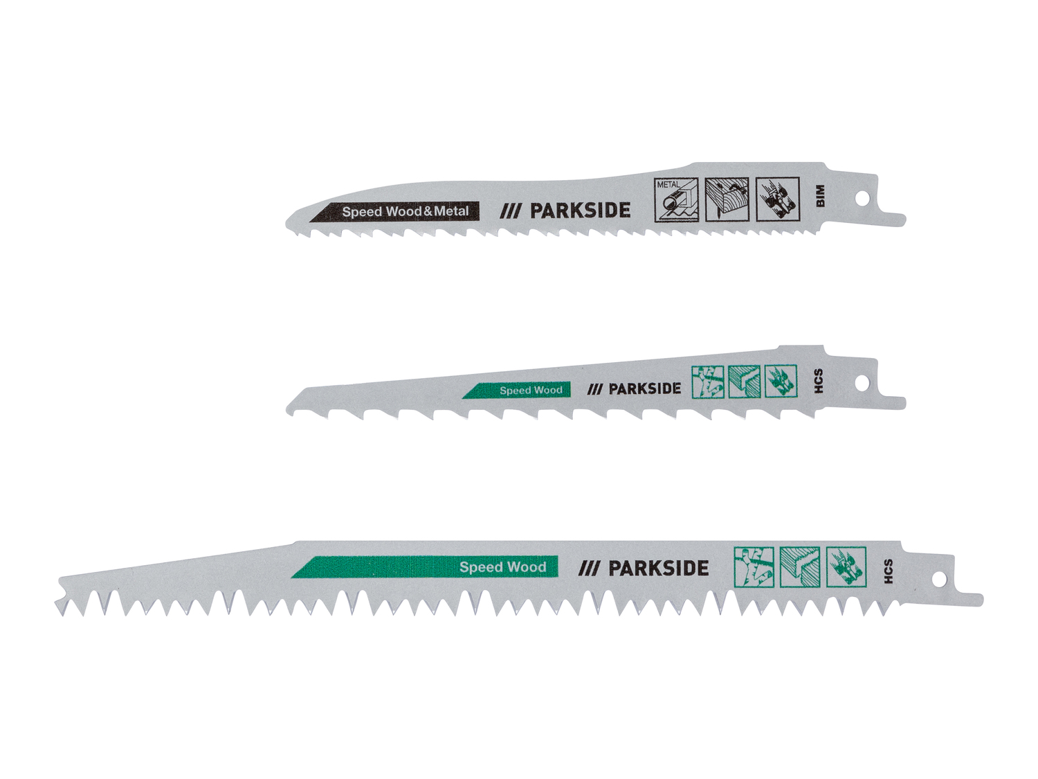 Lame per seghetto elettrico Parkside, prezzo 3.99 €
3 pezzi
- Per legno, plastica ...