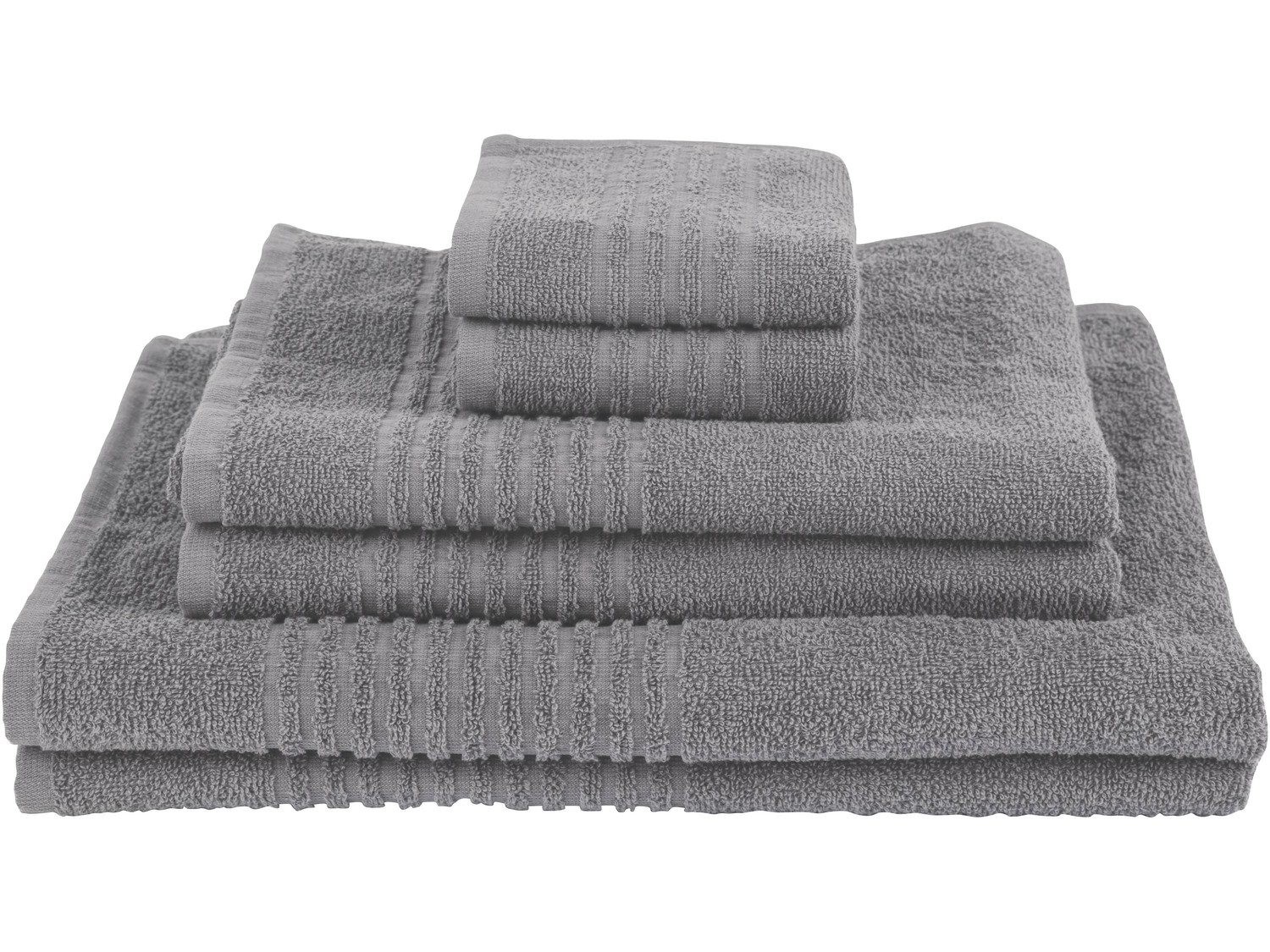 Set asciugamani, 6 pezzi Miomare, prezzo 8.99 €
- 2x teli doccia (65 ...