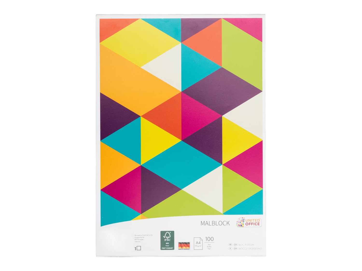 Blocco da disegno A4, 100 fogli United Office, prezzo 1.49 €
- A4
- 100 ...
