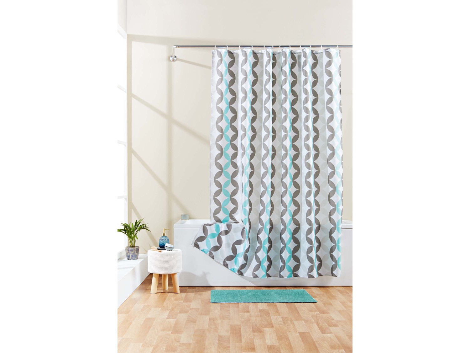 Tenda per doccia 180x200 cm Miomare, prezzo 5.99 €
- Con 12 occhielli ...
