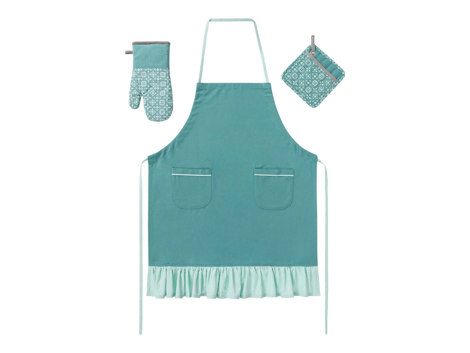 Set grembiule da cucina e guanti forno Meradiso, prezzo 6.99 €