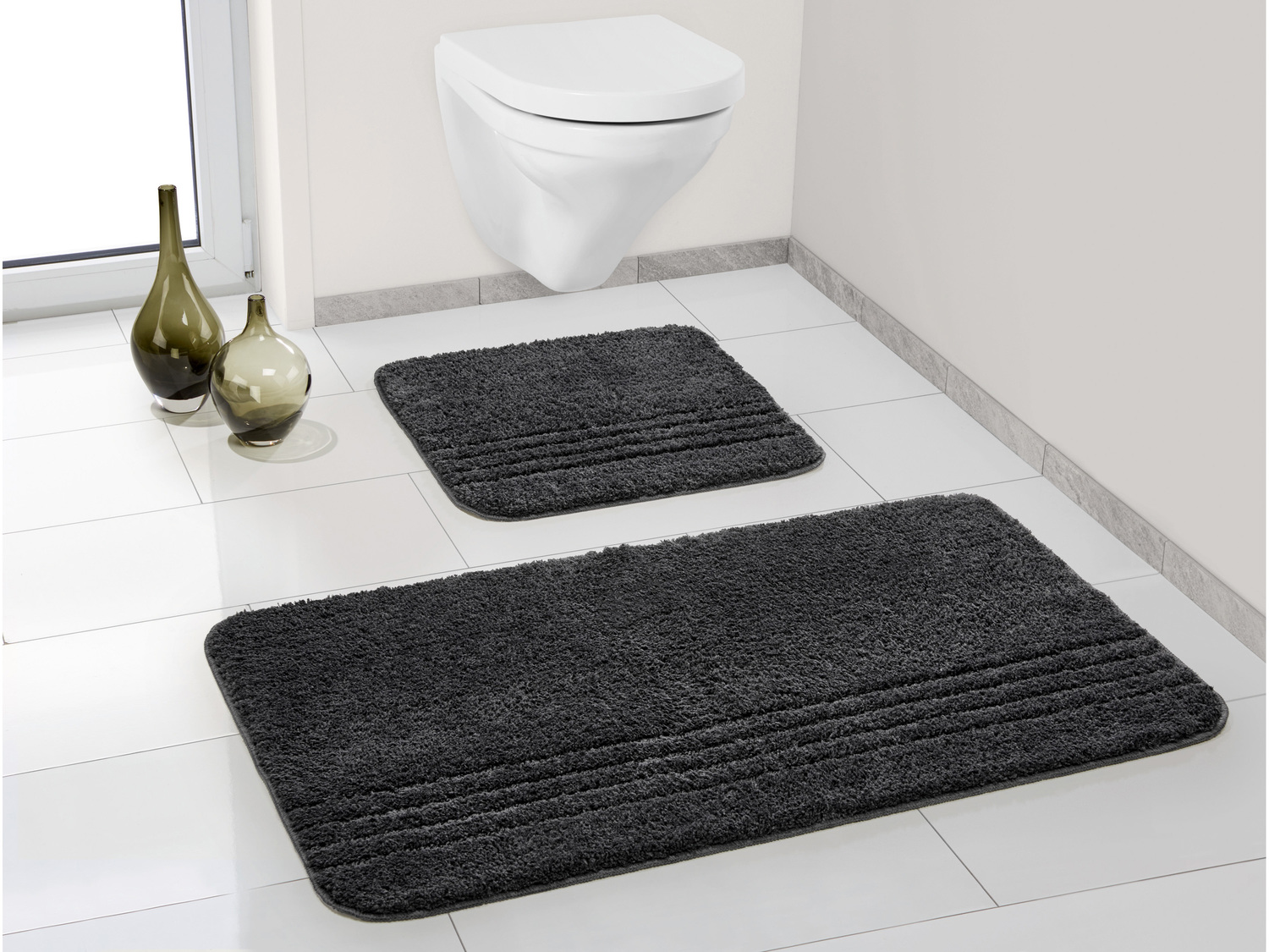 Coordinato per bagno, 2 pezzi Miomare, le prix 8.99 €
- Lato inferiore ...