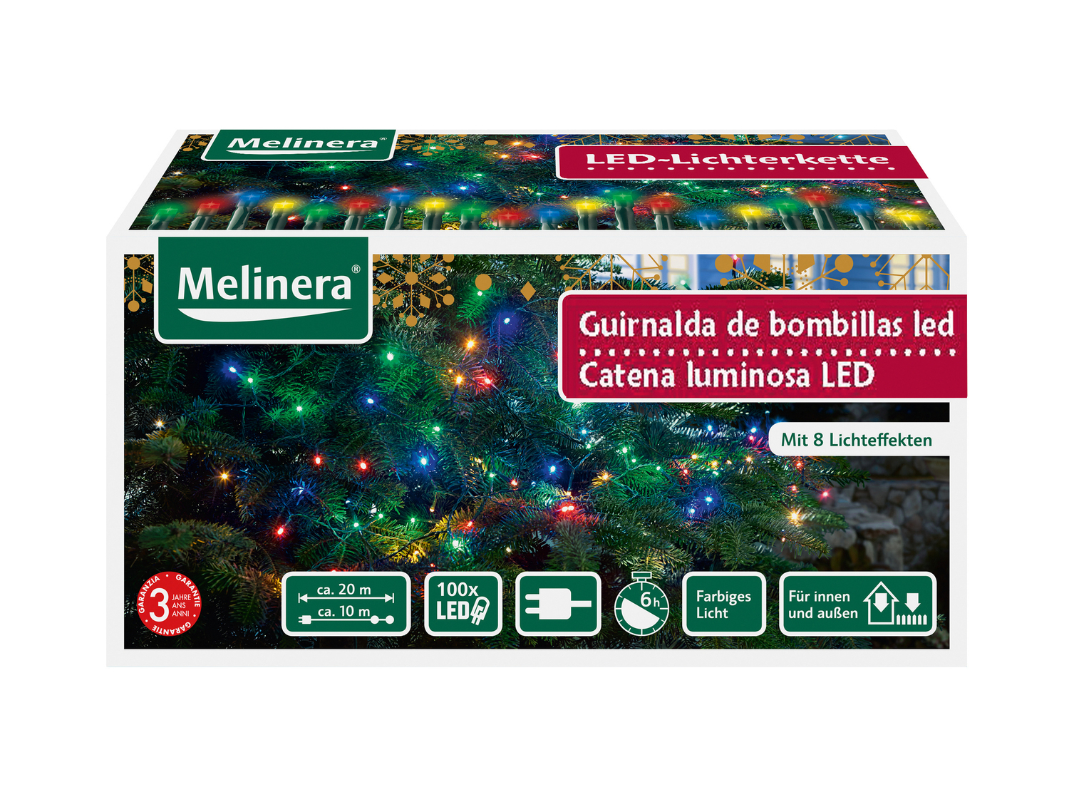 Catena luminosa LED Melinera, le prix 9.99 €
- Per ambienti interni ...