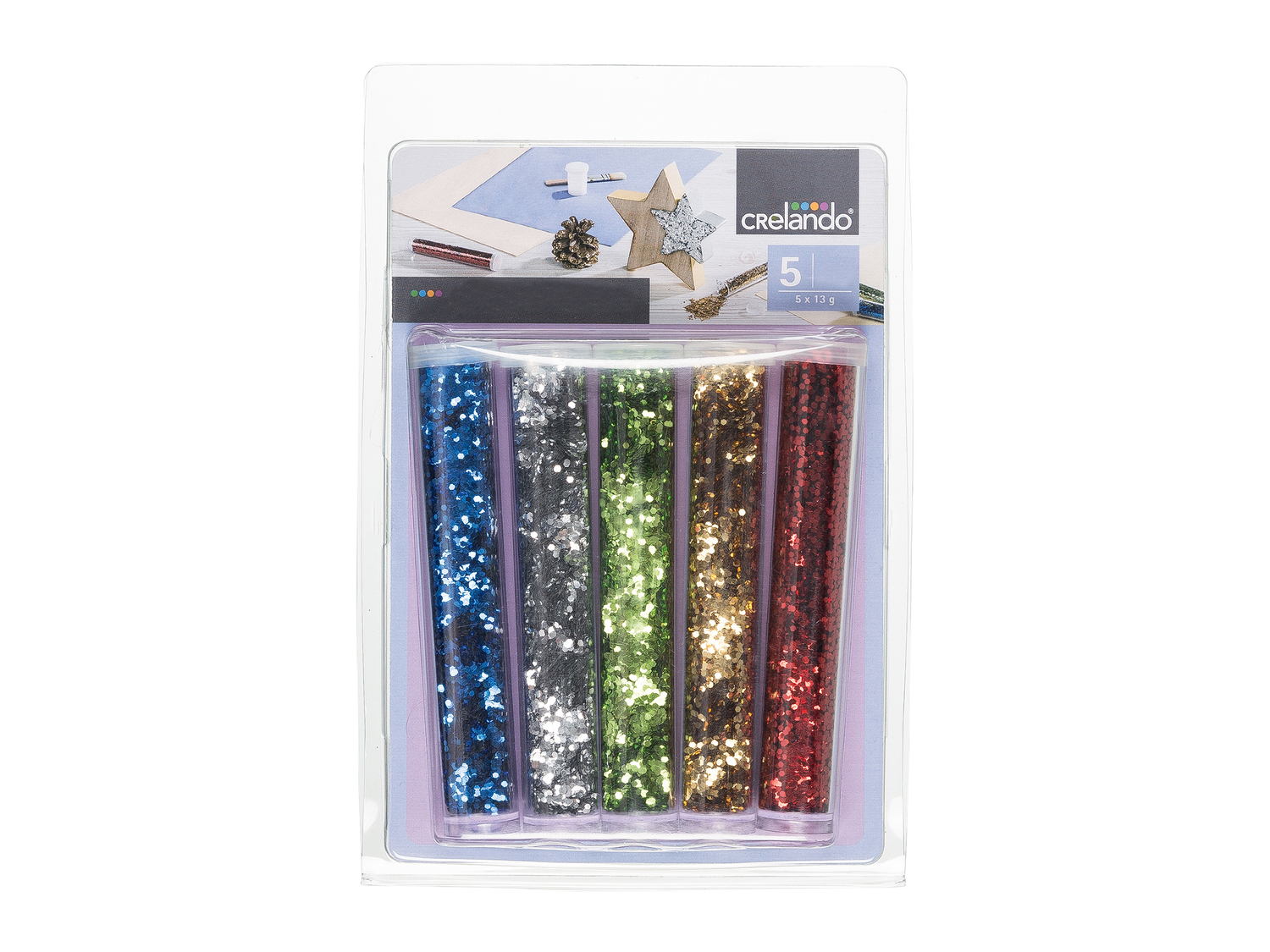 Set per bricolage con glitter Crelando, le prix 3.99 €
Caratteristiche