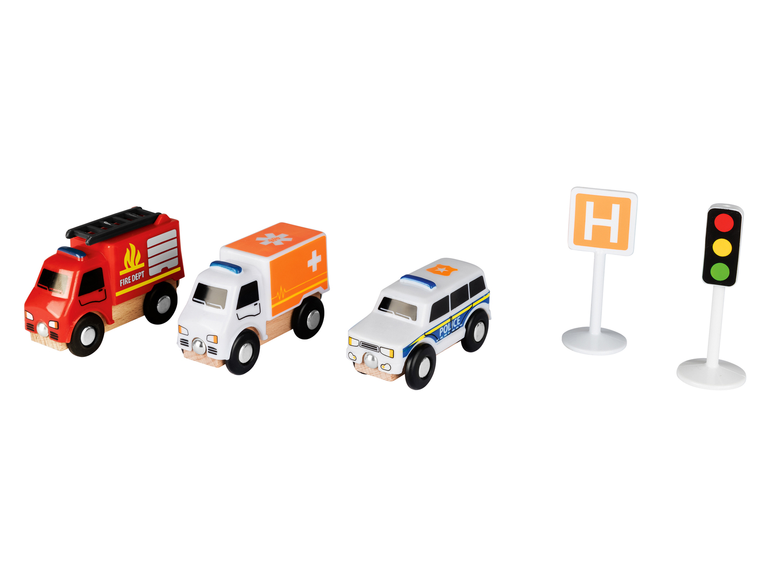 Set veicoli per gioco pista in legno , le prix 3.99 €
- Età ...