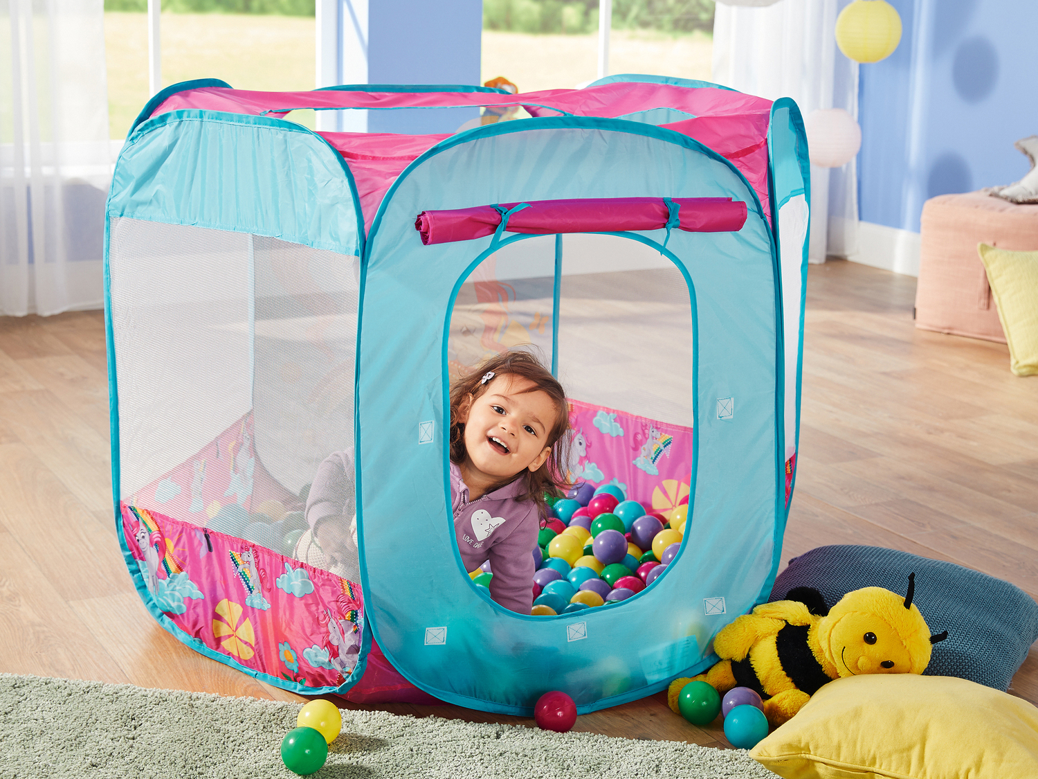 Tenda gioco con 250 palline , le prix 39.99 €
- Pop-up
- Busta a rete ...