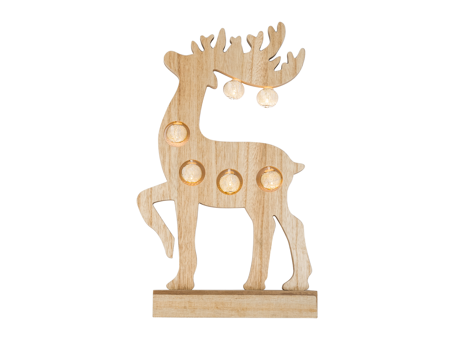 Decorazioni in legno con LED Melinera, le prix 9.99 €
- Funzionamento ...