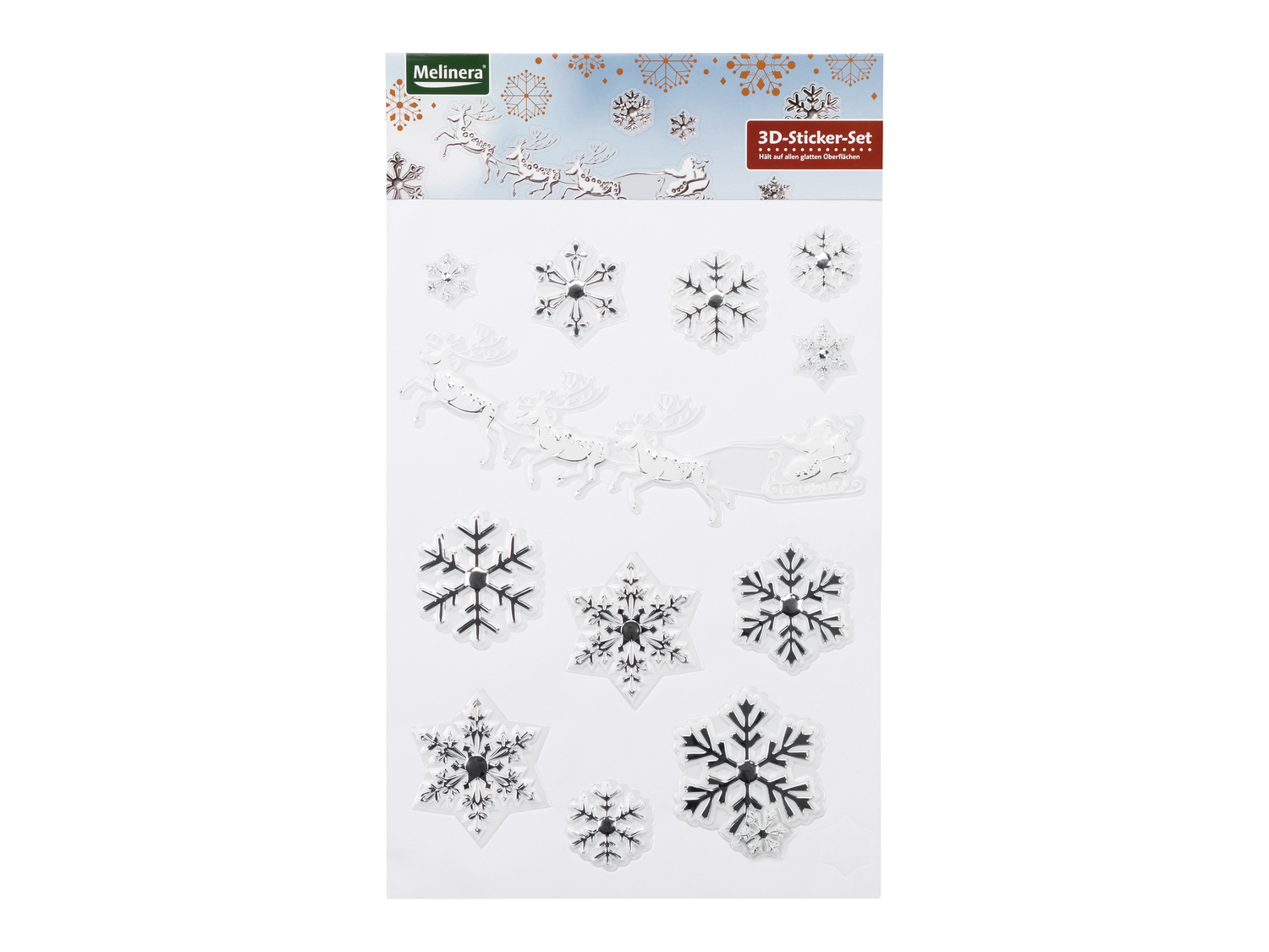 Adesivi natalizi 3D Melinera, prezzo 2.49 €
- Dimensioni del foglio: ...