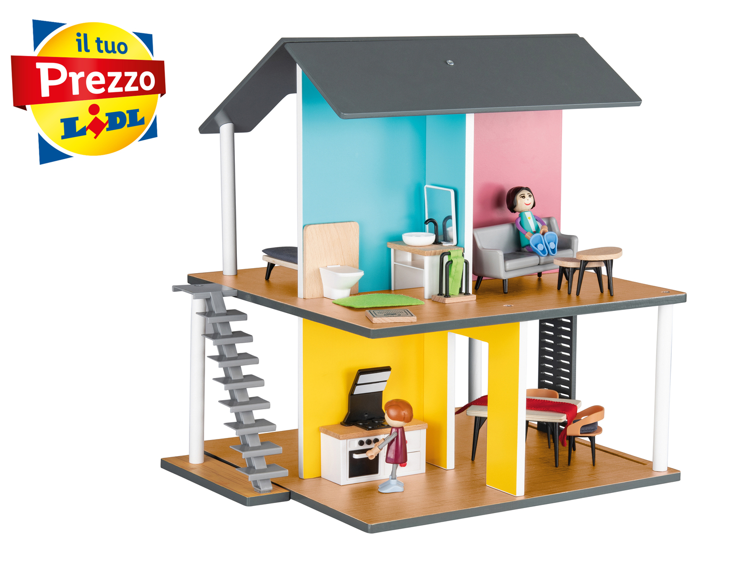 Set casa delle bambole o galeone dei pirati, in legno Playtive Junior, prezzo 24.99 ...