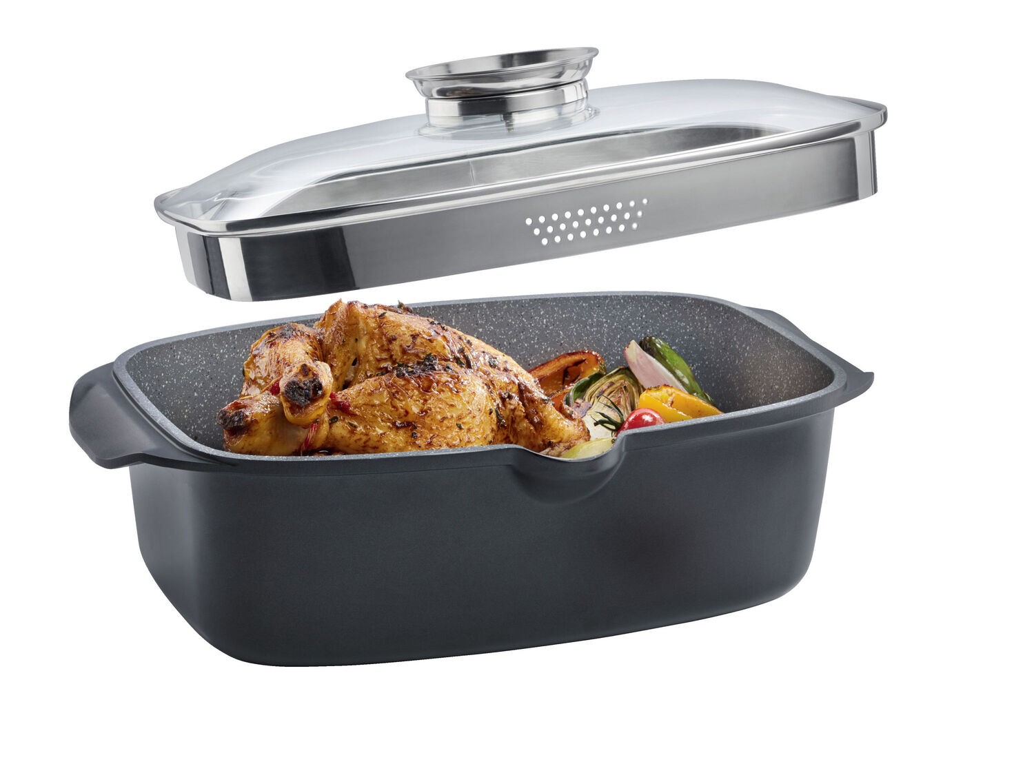 Rostiera 6L Ernesto, prezzo 29.99 €
- Rivestimento antiaderente in ceramica ...