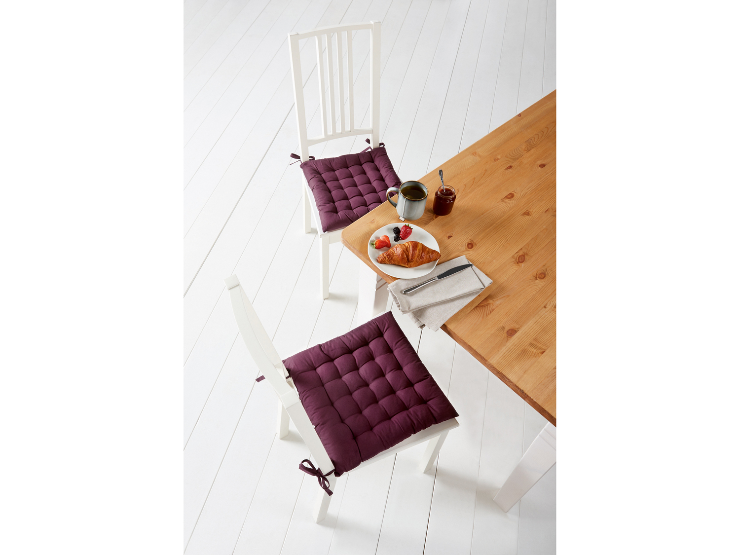Cuscino per sedia Meradiso, prezzo 7.99 €
2 pezzi - 40x40 cm
- Con laccetti ...