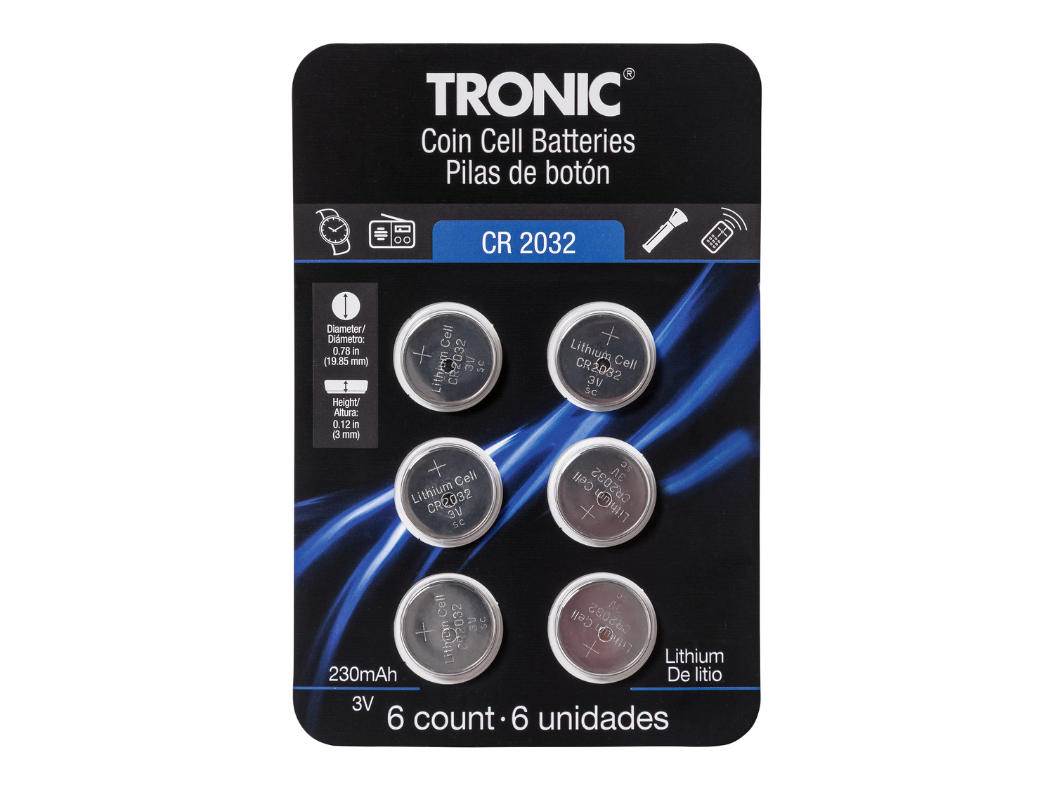 Batterie a bottone Tronic, prezzo 1.49 €
6 pezzi
- Alcaline o al litio
- ...