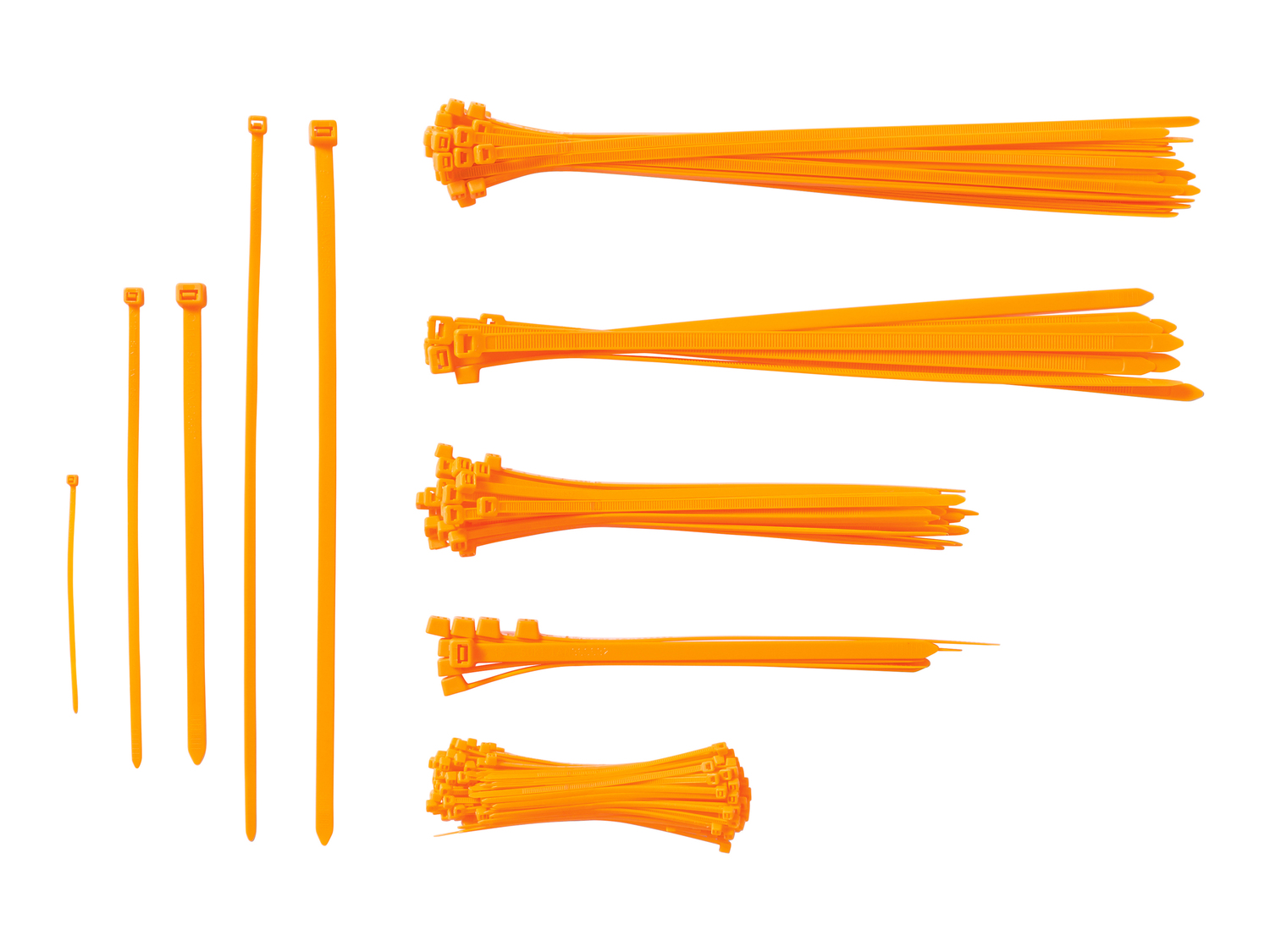 Fascette fermacavo nere, bianche o fluorescenti Parkside, prezzo 2.99 €
250 ...