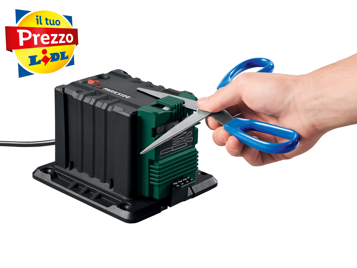 Macchina affilatrice Parkside, prezzo 17.99 €
- Con:
- accessorio per coltelli, ...