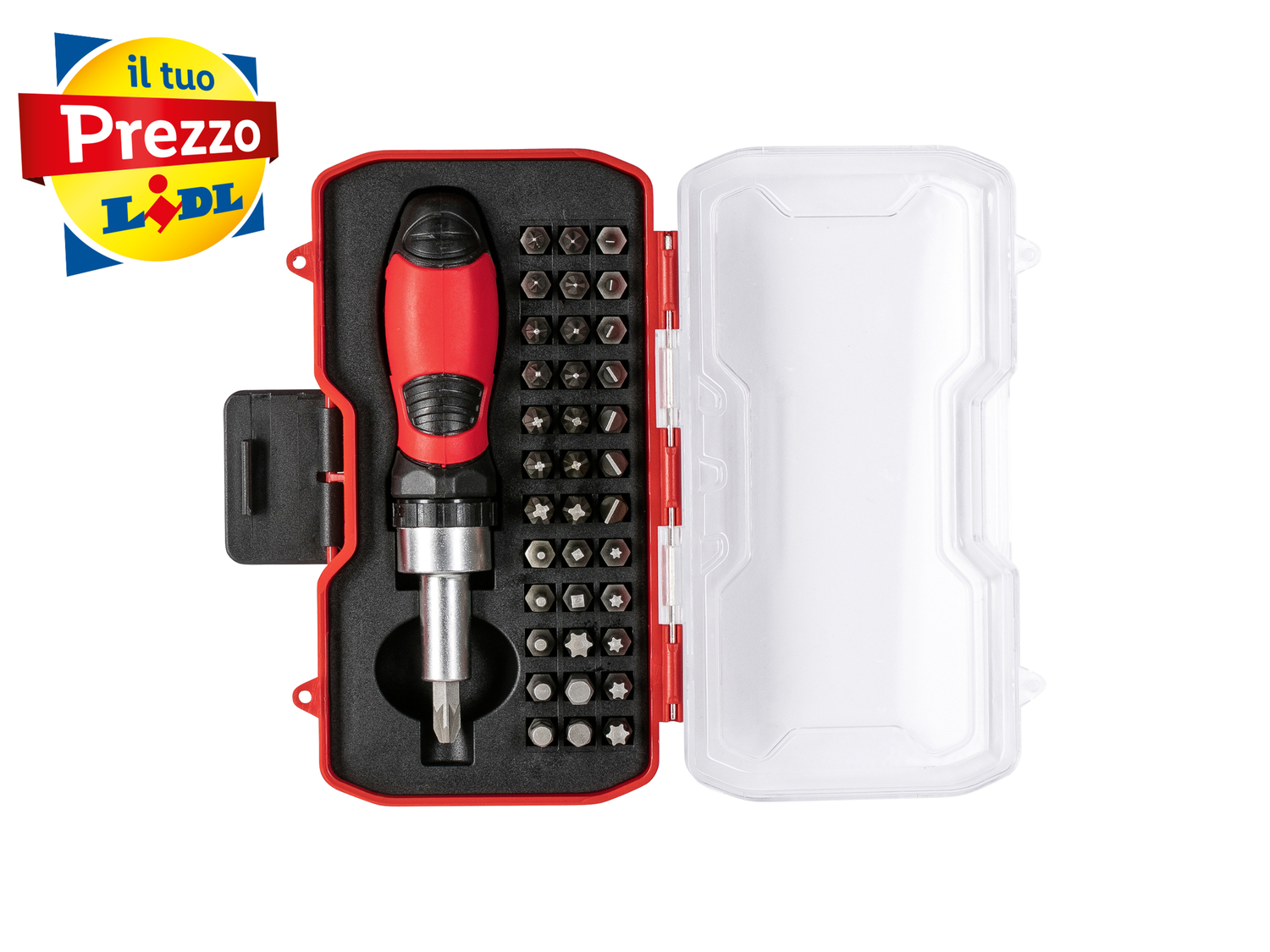 Set meccanica di precisione Parkside, prezzo 4.99 € 
38, 23, 18 o 8 pezzi
Caratteristiche

- ...