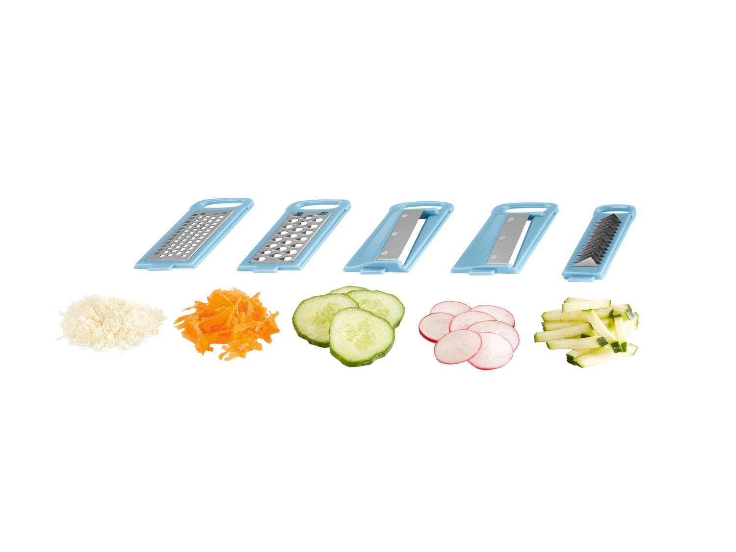 Grattugia multifunzione Ernesto, prezzo 4.99 €
- Con 5 inserti:
- Grattugia ...