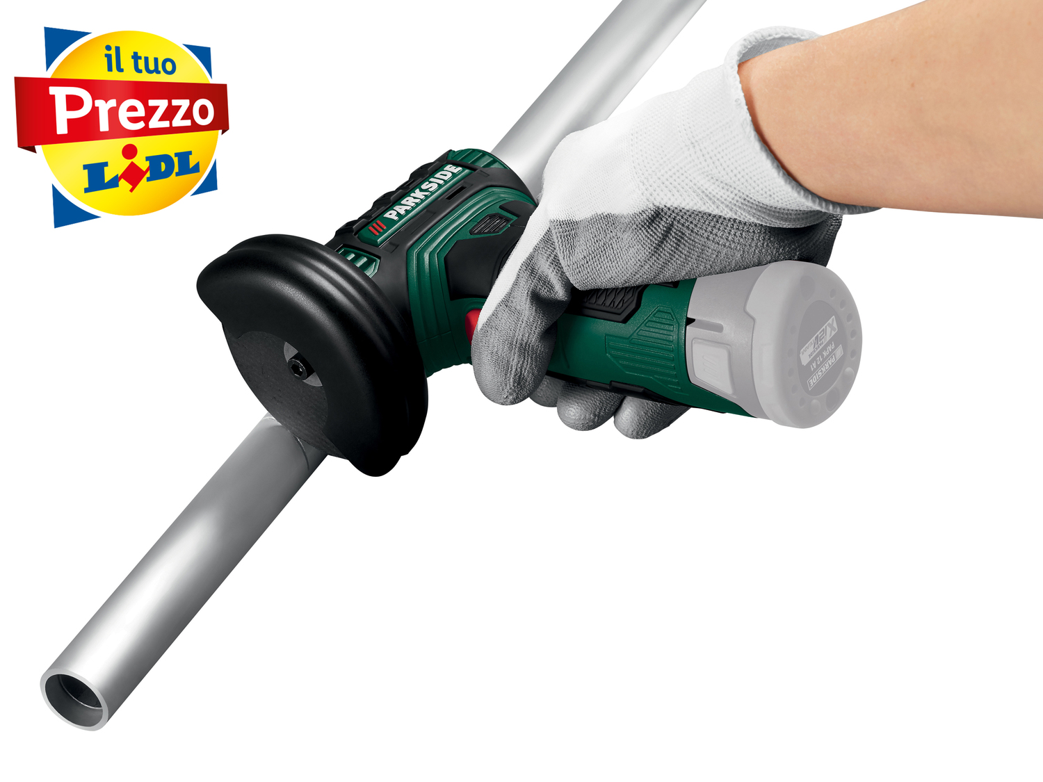 Smerigliatrice angolare ricaricabile Parkside, X12VTeam, prezzo 19.99 € 
- Per ...