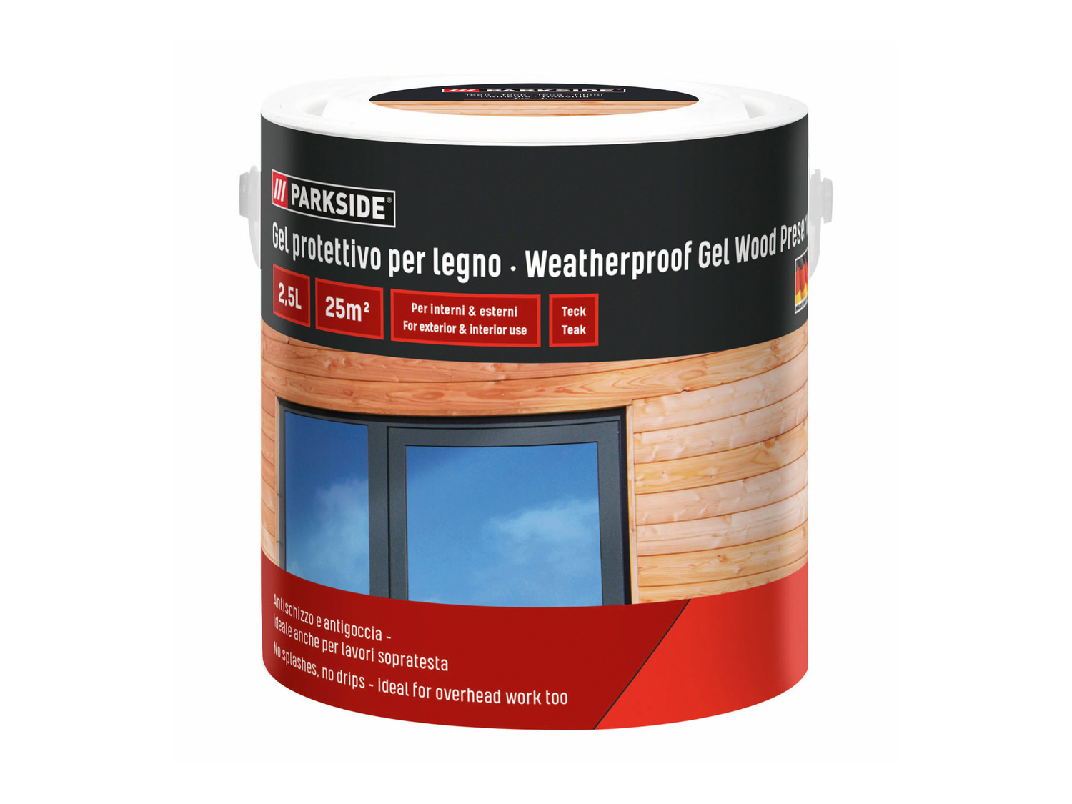 Gel protettivo per legno, 2,5 L Parkside, prezzo 9.99 €
Tonalità: rovere chiaro, ...