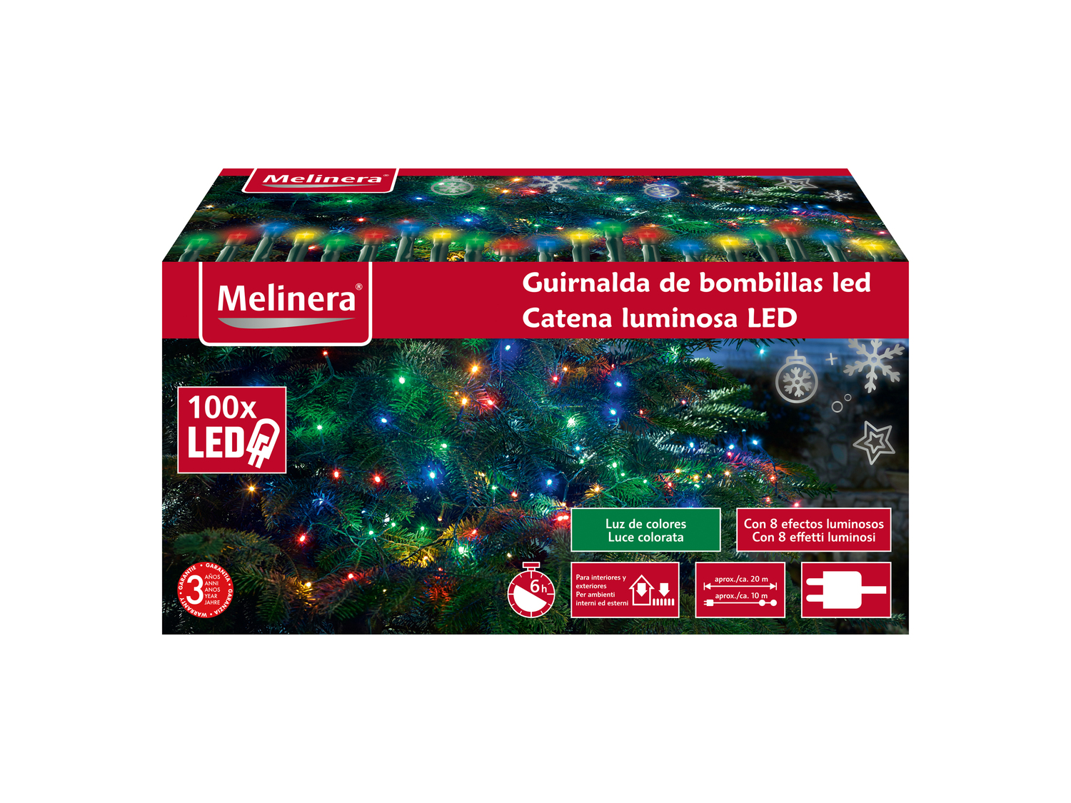 Catena luminosa 100 LED Melinera, prezzo 8.99 €
- Per ambienti interni ...