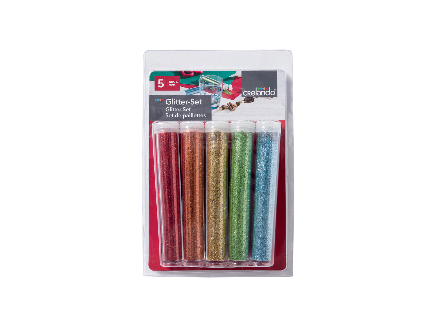 Set per bricolage con glitter Crelando, prezzo 3.99 €
Caratteristiche